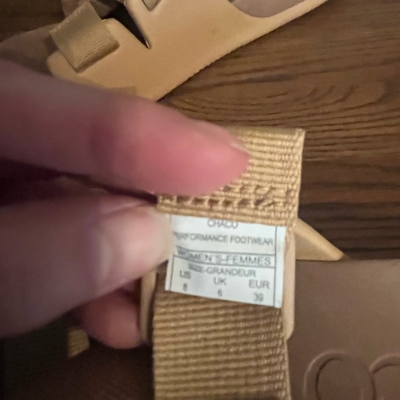 Chaco Women's Beige Slide Sandals - Picture 2 of 2